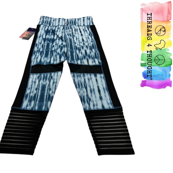 NWT THREADS 4 THOUGHT Cropped Tie Dye Mesh Leggings! - Picture 4 of 7